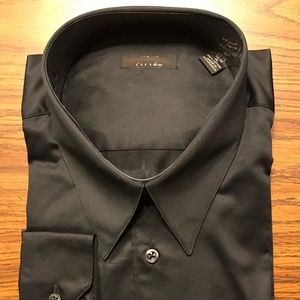 Alfani Black Mens Size XL Button Dress Shirt